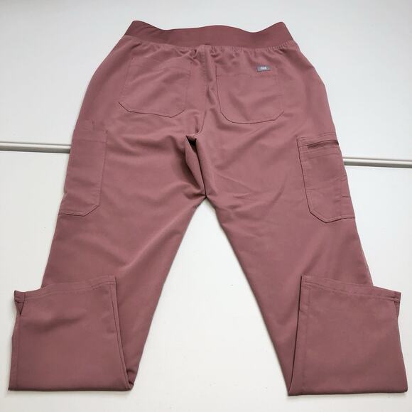 Figs Mauve Scrub Set Catarina Size L Top, High Waisted Yola Size L Pants - Picture 13 of 13